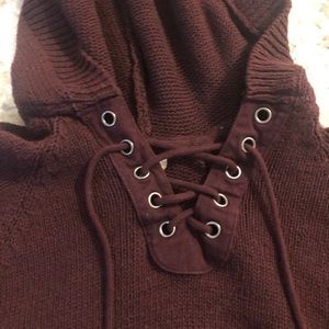 Burgundy Knit Sweater
